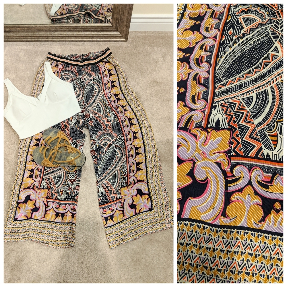 Anthropologie Maeve wide leg pants